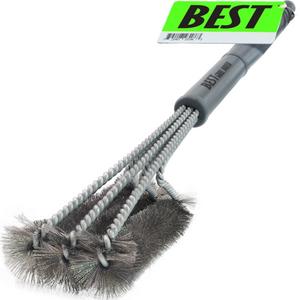Best BBQ Grill Brush Stainless Steel 18" Barbecue Cleaning Brush w/Wire Bristles & Soft Comfortable Handle - Perfect Cleaner & Scraper for Grill Cooking Grates