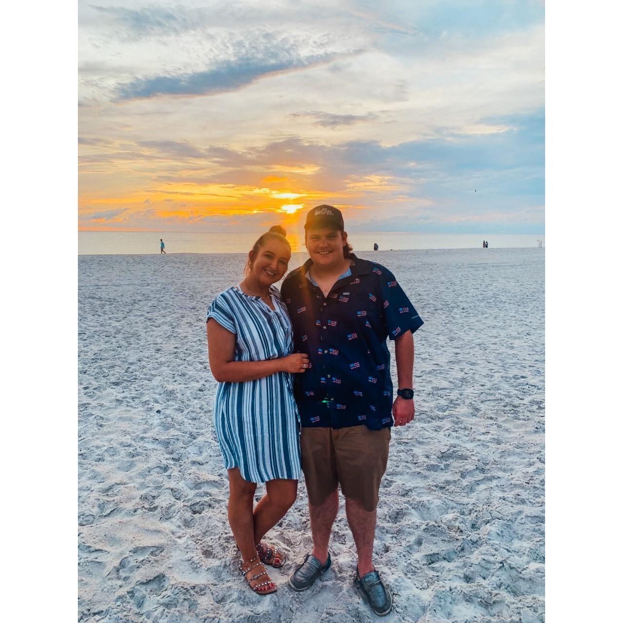 Practicing for our honeymoon in Bradenton, Florida. September 2021