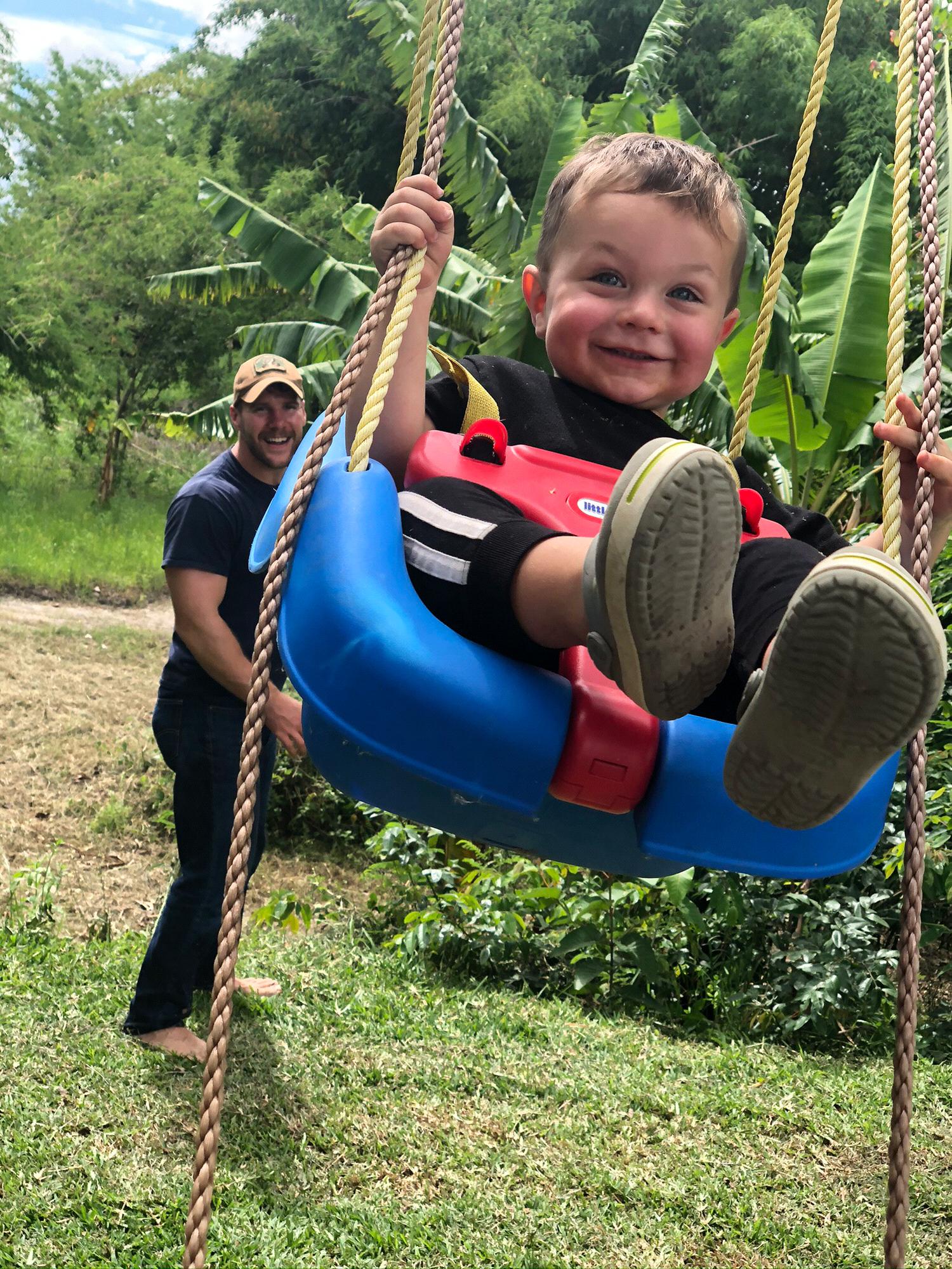 The best picture ever.
Austin proving he’s going to be the best dad ever with Kristen’s nephew Colton.