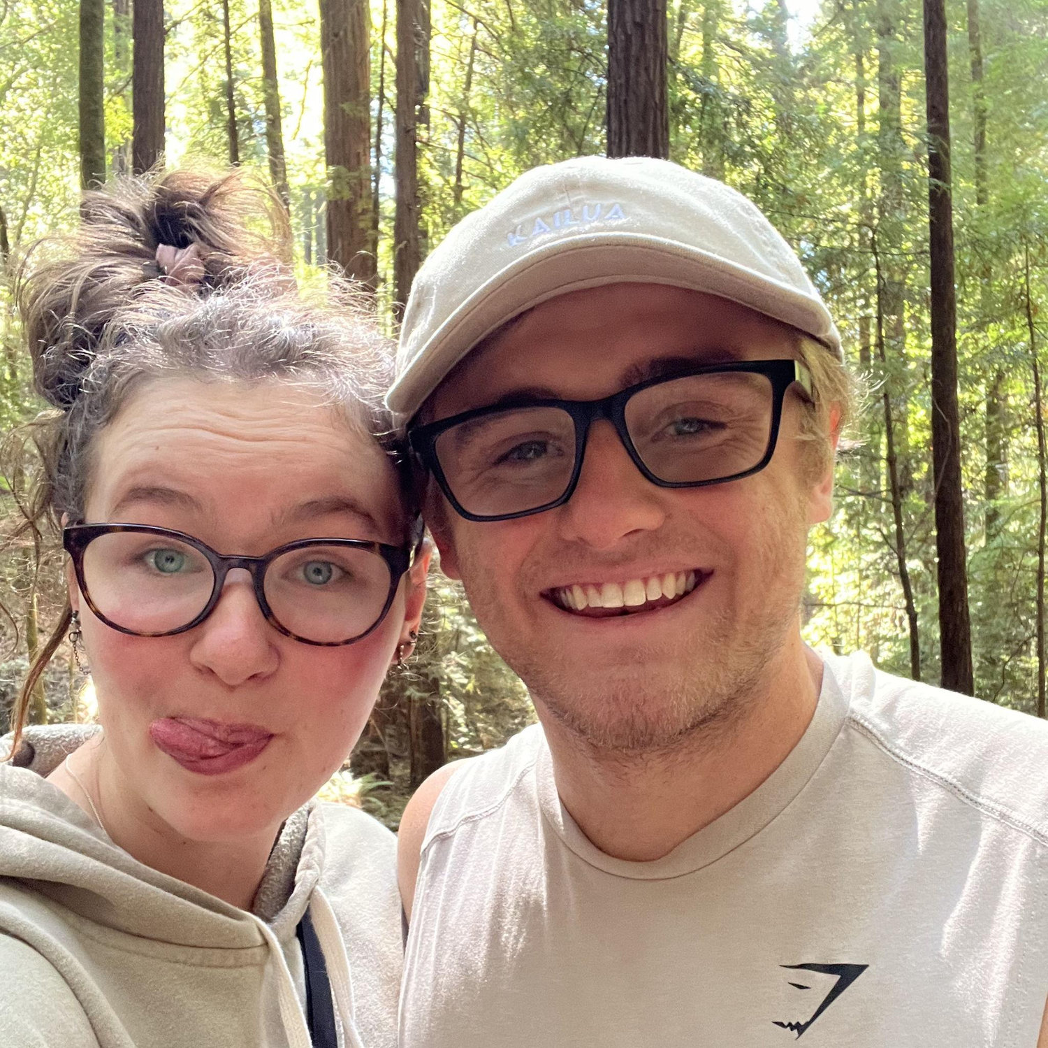 One of our many hikes through the redwoods.