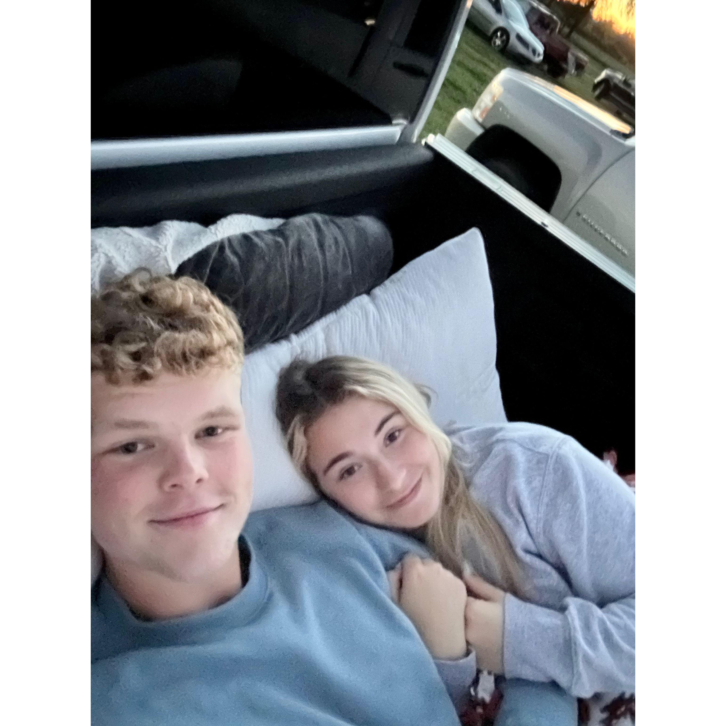 Our first drive in movie together!