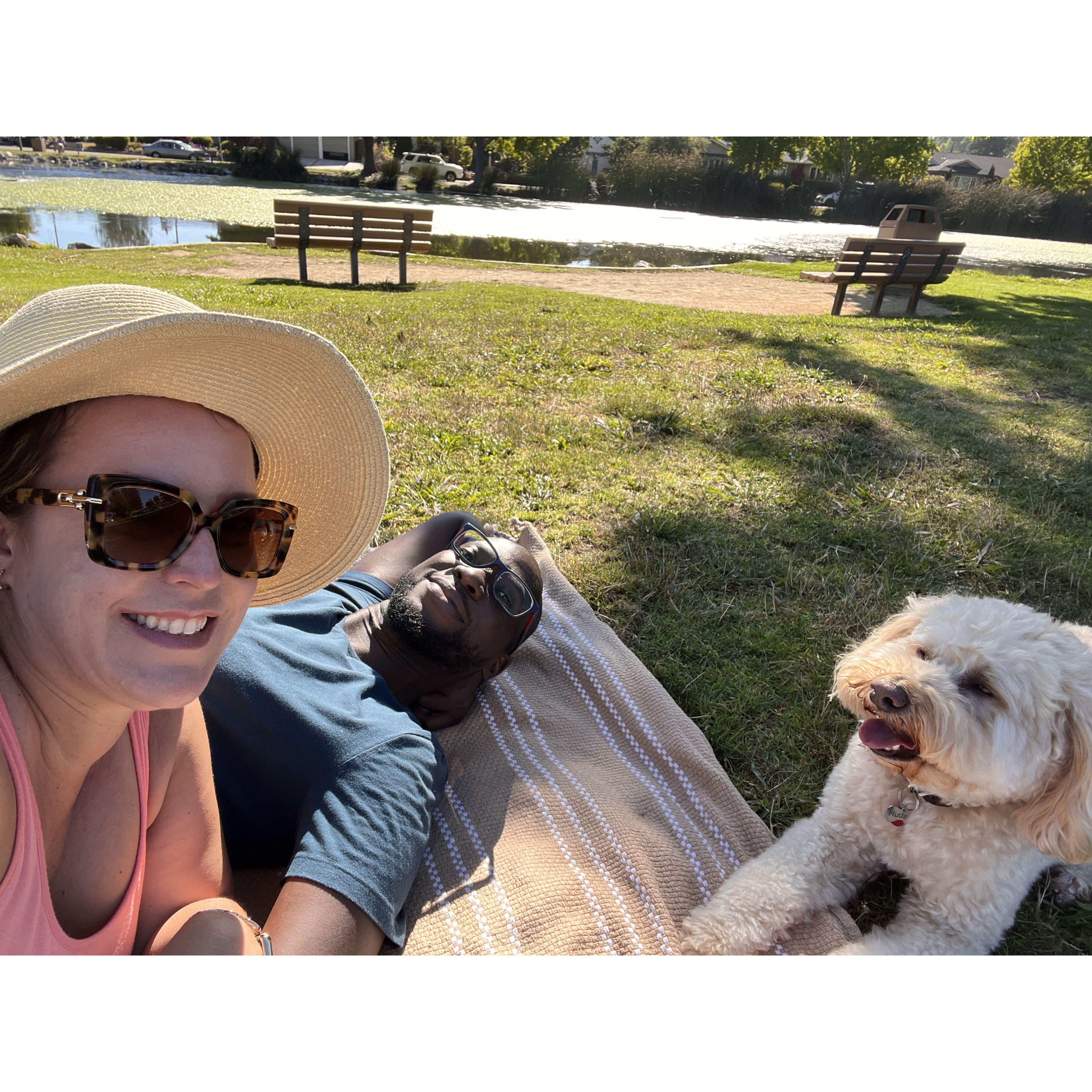 At Westlake Pond in Santa Cruz.