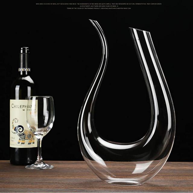 LINJJ Wine decanters -100% Chiral Blown Lead Borosilicate Glass, a Glass Wine Bottle, Wine Gifts, Wine