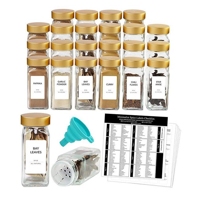 Oggi Canisters & Spice Jars, Glass 8 Piece Set - Macy's