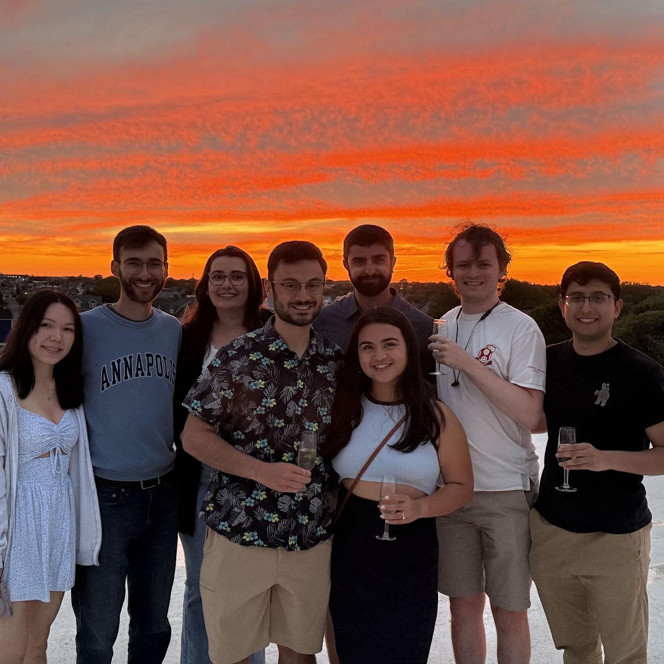 Our college friends who celebrated with us on the day of our proposal!