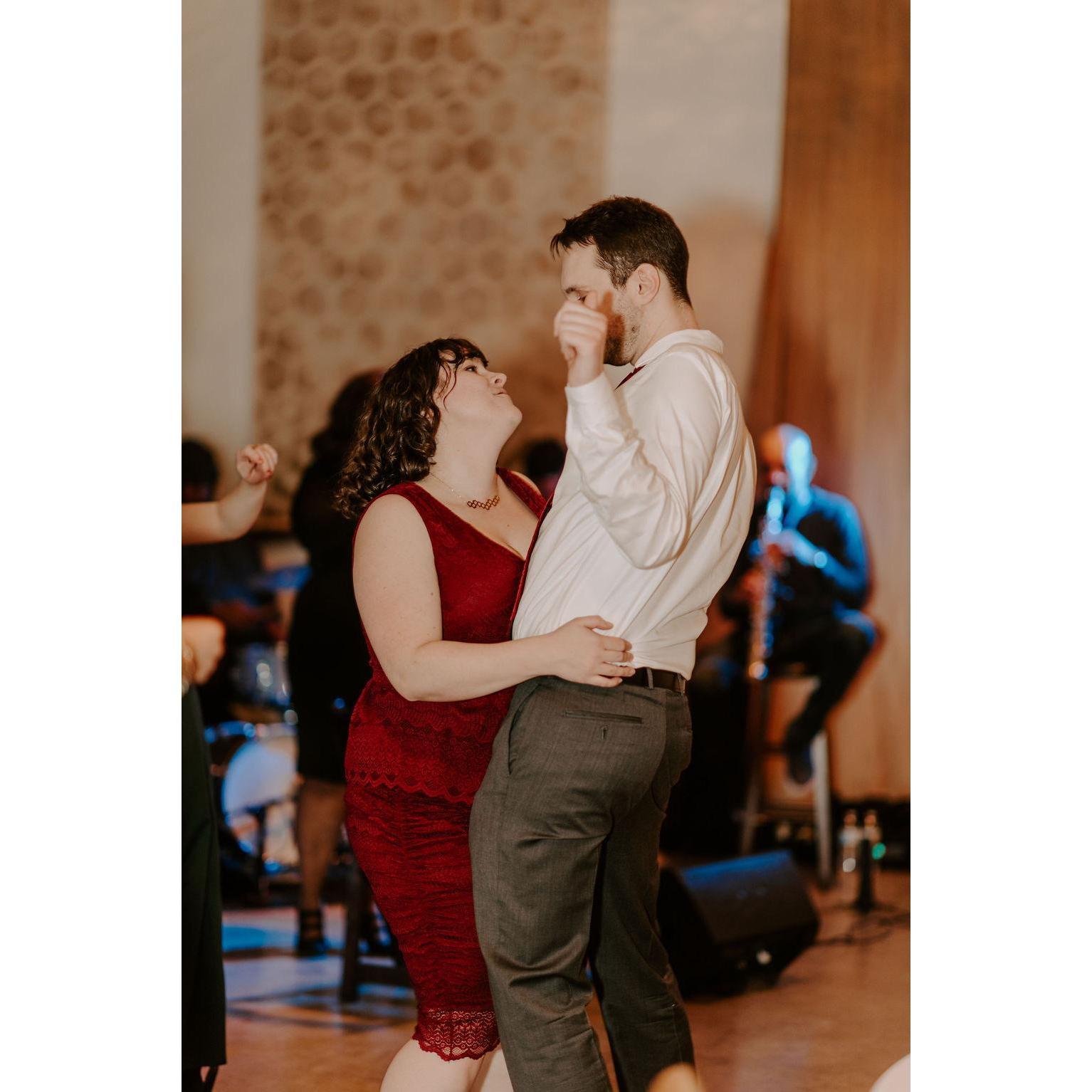 Dancing at a friend's wedding / Feb 2020