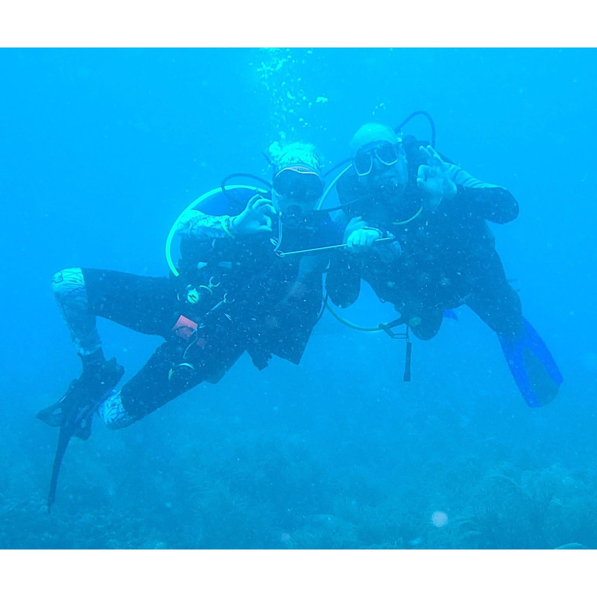 First underwater picture together!
