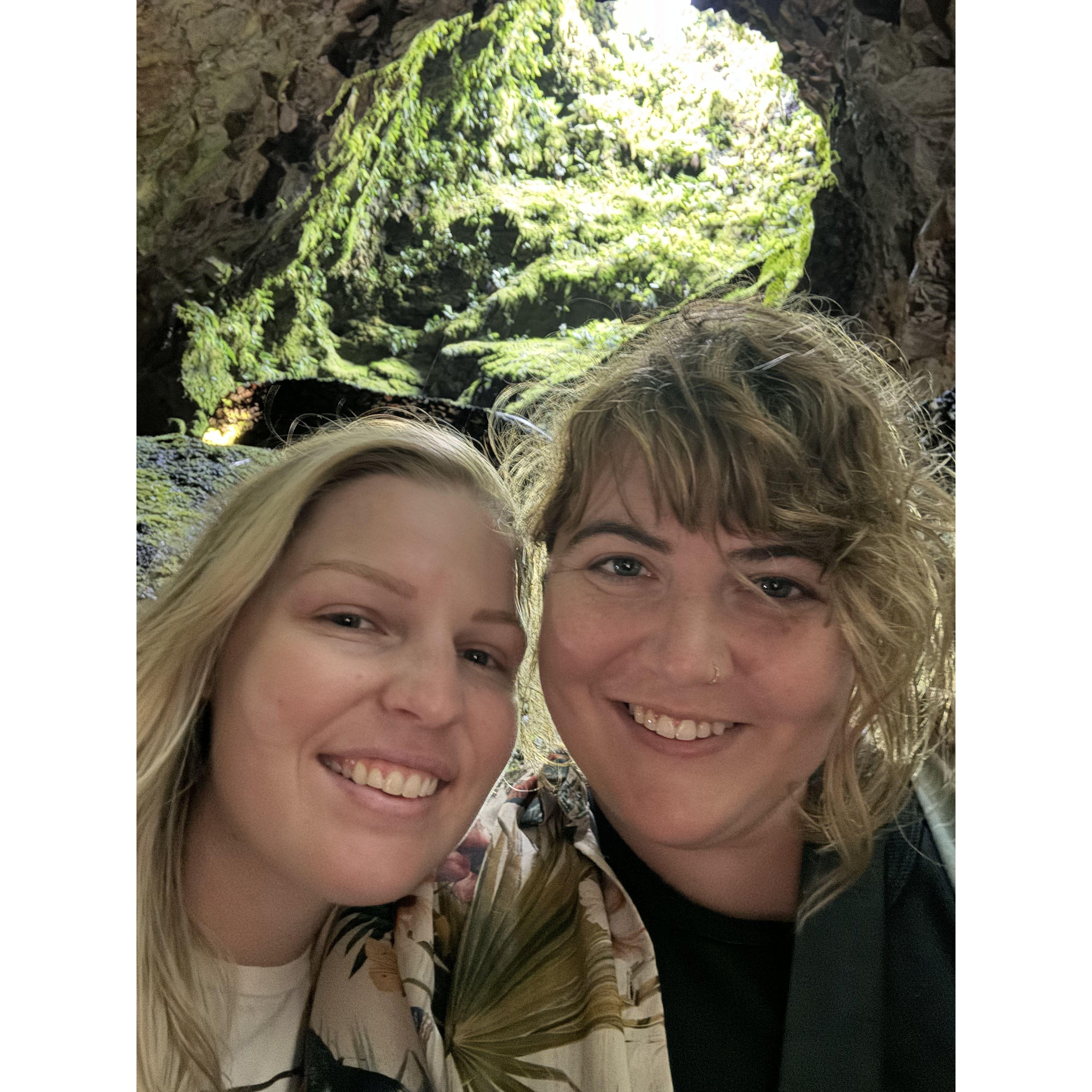 Exploring the volcanic caves on Terceira