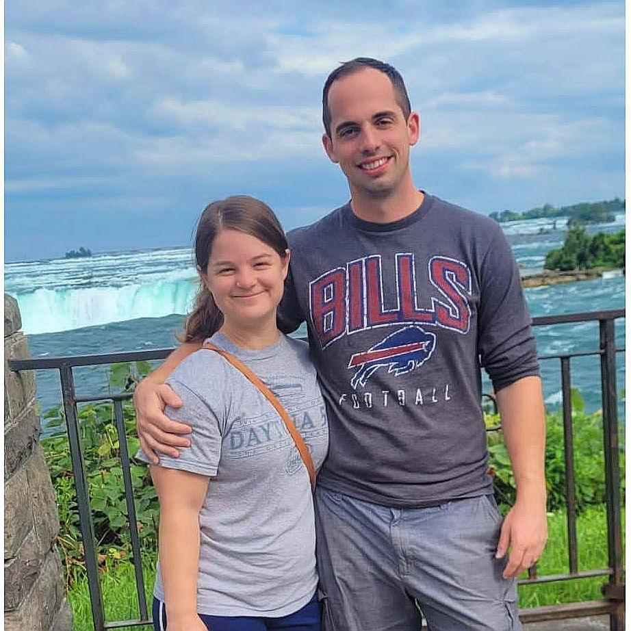 Viewing the Canadian side of the falls.
