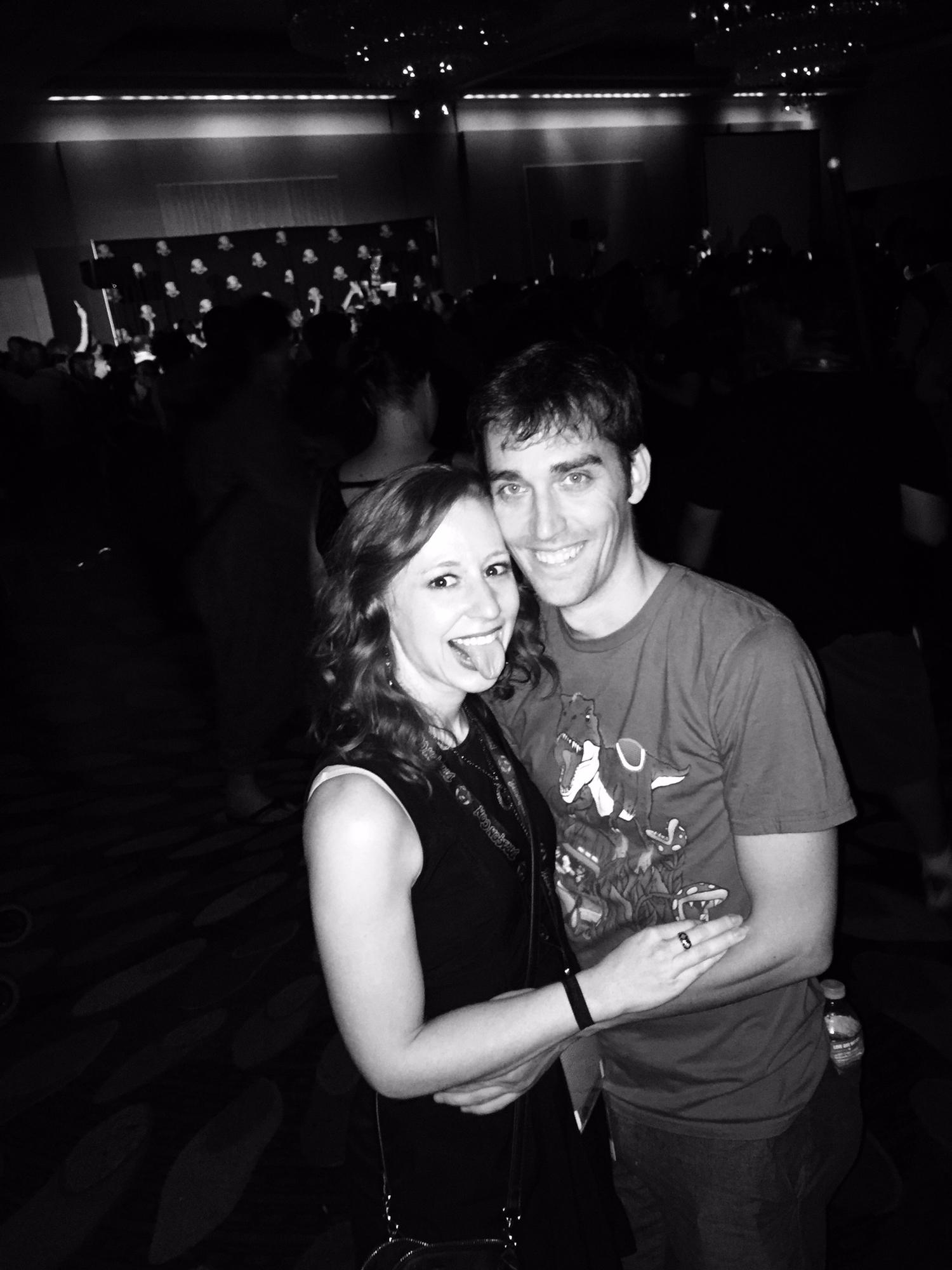 Dragon Con 2015. For some reason my first instinct when someone's taking a surprise picture of me is to stick my tongue out at the camera. No idea why, but I have so many pics of me like this.