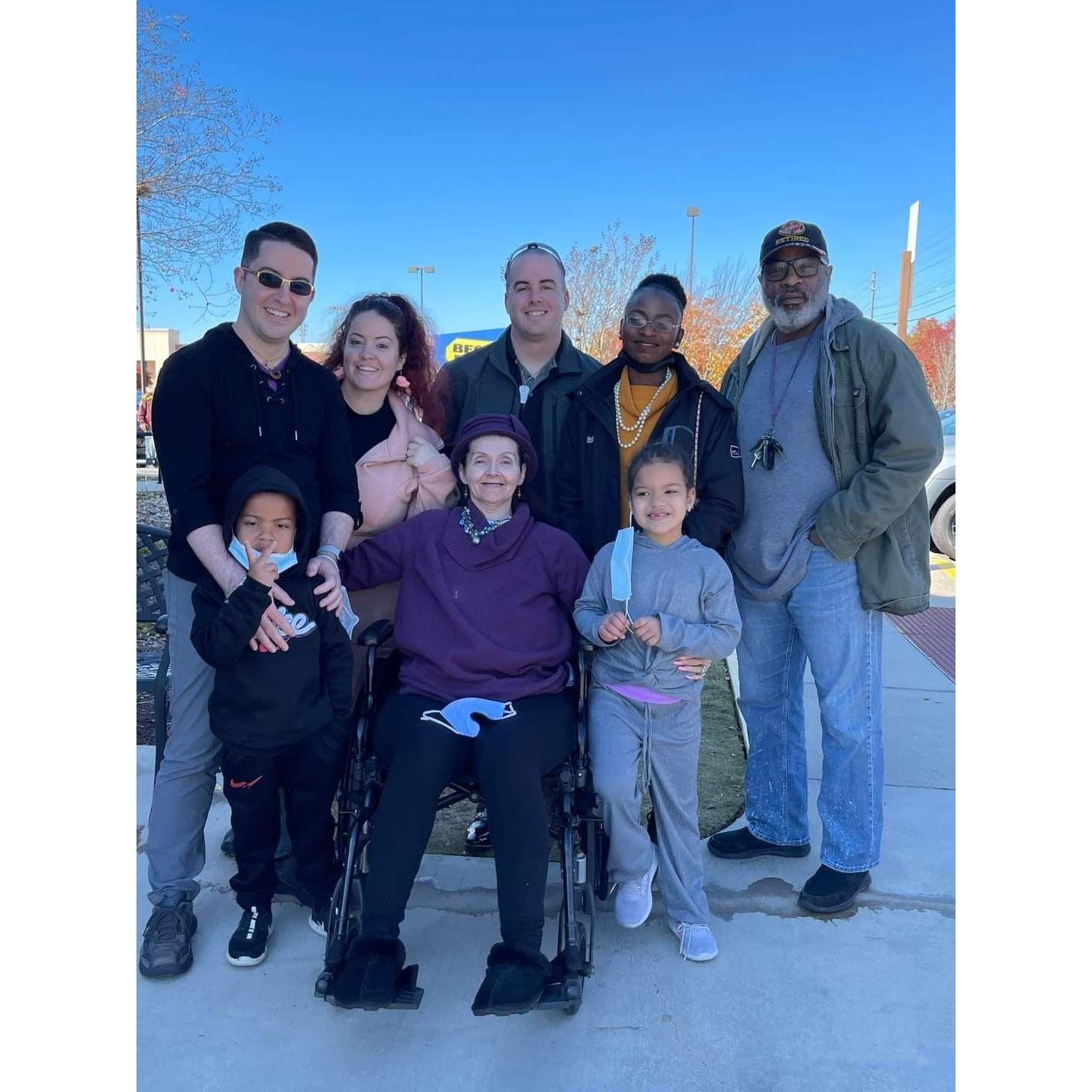Visiting Dewane's Family