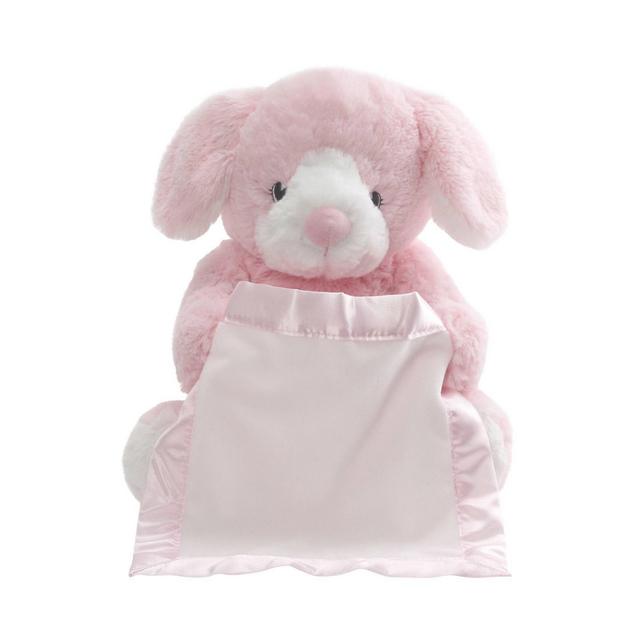 G by GUND Peek A Boo Pup Bunny - Pink