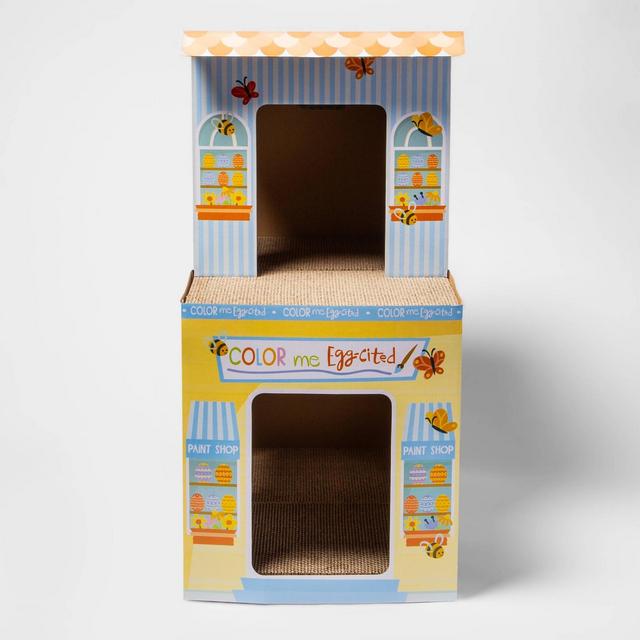 Deluxe Double Decker Painting Studio Cat Scratch House - Boots & Barkley™
