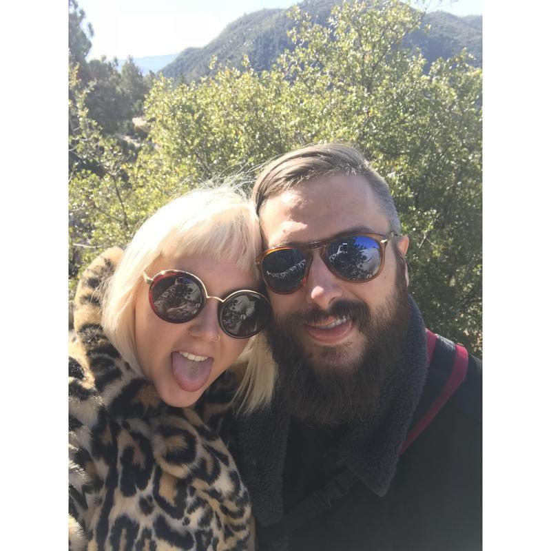 We snapped this picture while leaving Idyllwild, where we stayed at Hicksville for the first time on Christmas Day