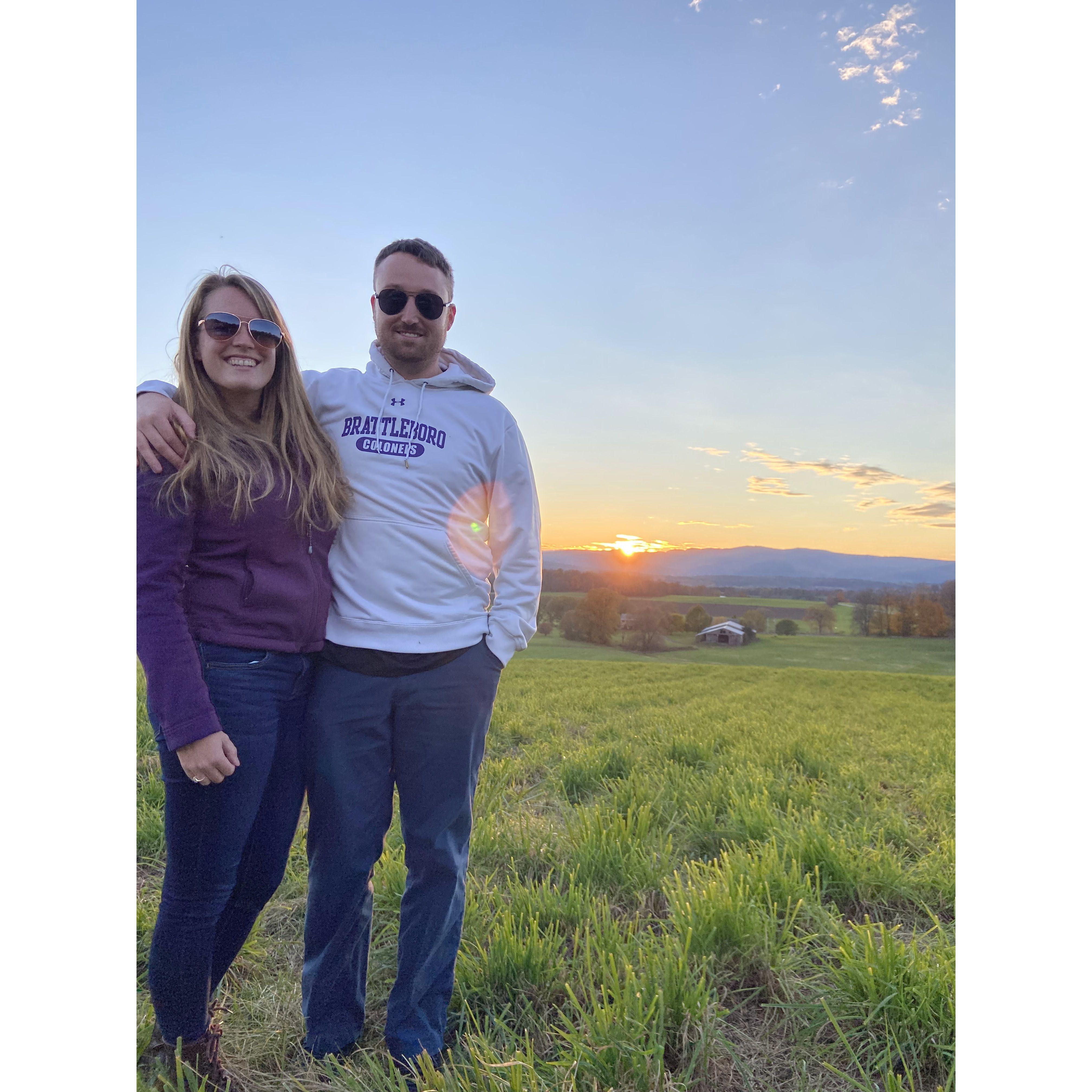 Our 1 year anniversary, we will get married here almost 3 years later.