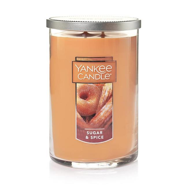 Yankee Candle 1342443Z Large 2-Wick Tumbler Candle, Sugar & Spice