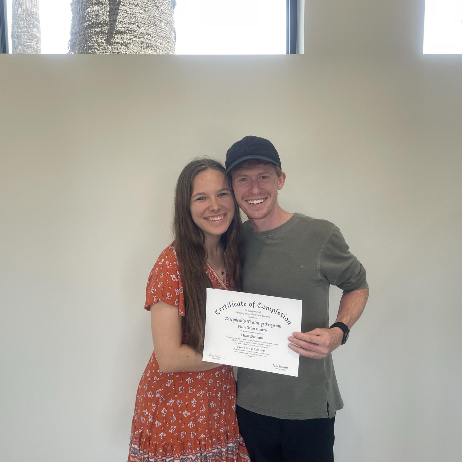 Chase’s discipleship graduation