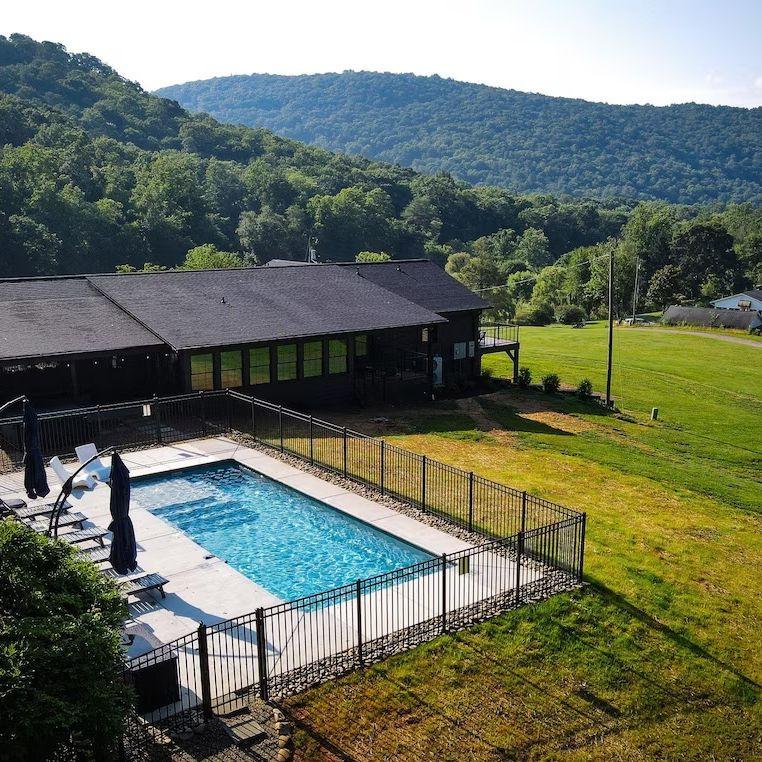 Heated pool for cooler days and nights