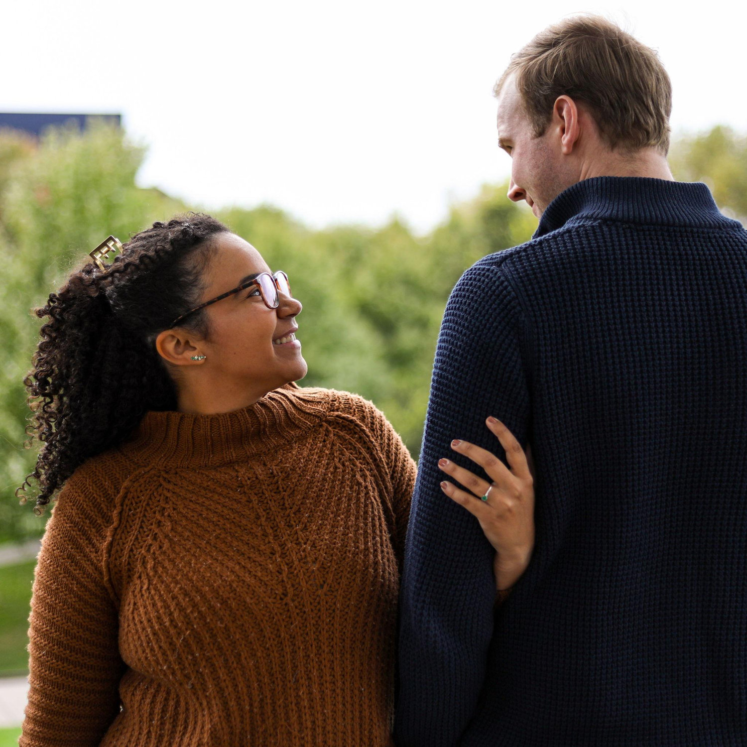 Engagement Photoshoot at our proposal location, Gold Medal Park! Photographer: MJ Eischen @hexofhoney