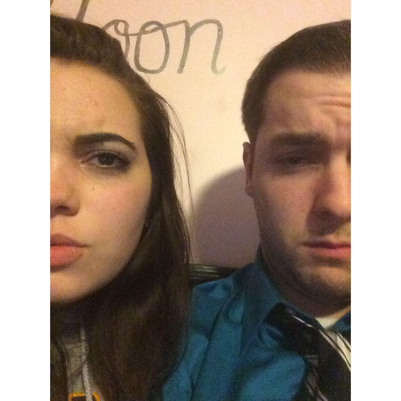 One of our first pictures together lol