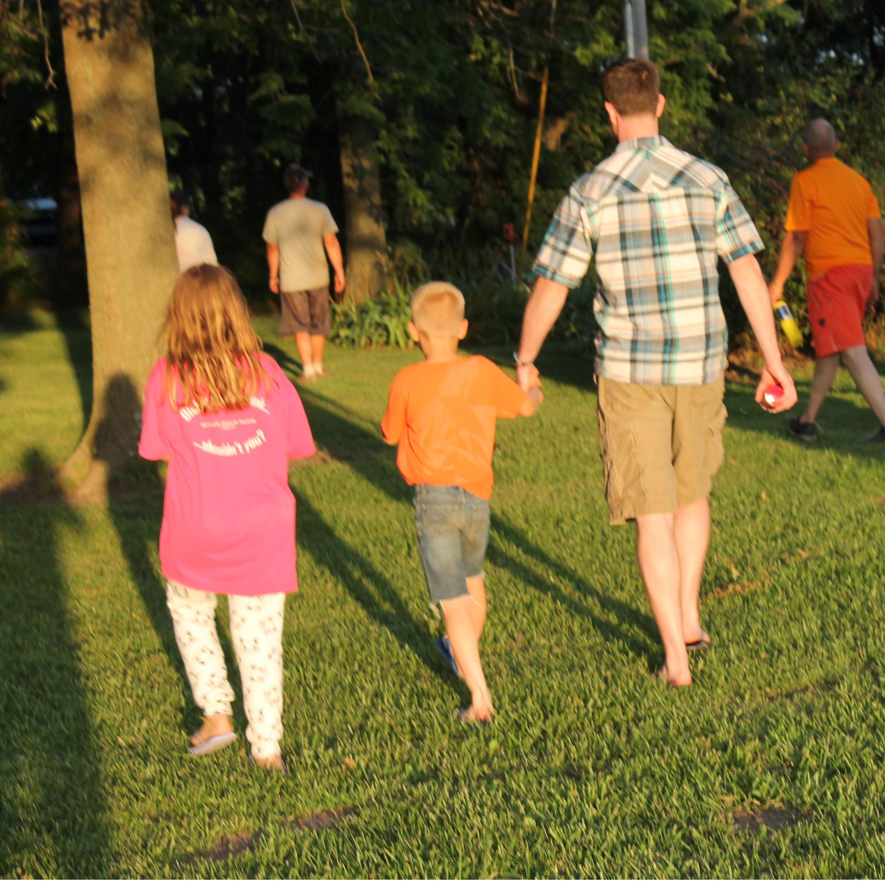 On Steve's first visit to meet Erin's family on the Fourth of July - he was a big hit with everyone!