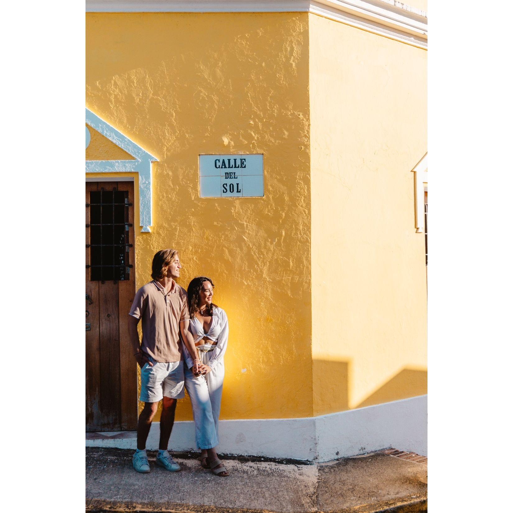 Engagement Pictures in Downtown Old San Juan