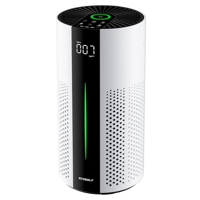 ECOSELF Air Purifiers for Home Large Room up to 1800 Ft², Air Purifiers for Bedroom 360° Air Intake with Smart Auto Mode, HEPA Air Purifier, Air Cleaner for Smoke PoIIen Pet Dander, HAP609