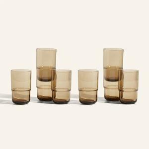 Tall Night + Day Glasses : Dusk Set of 8