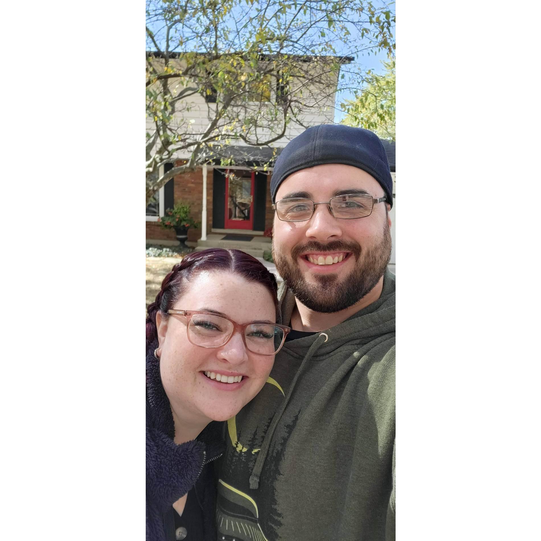 Our first home together!
