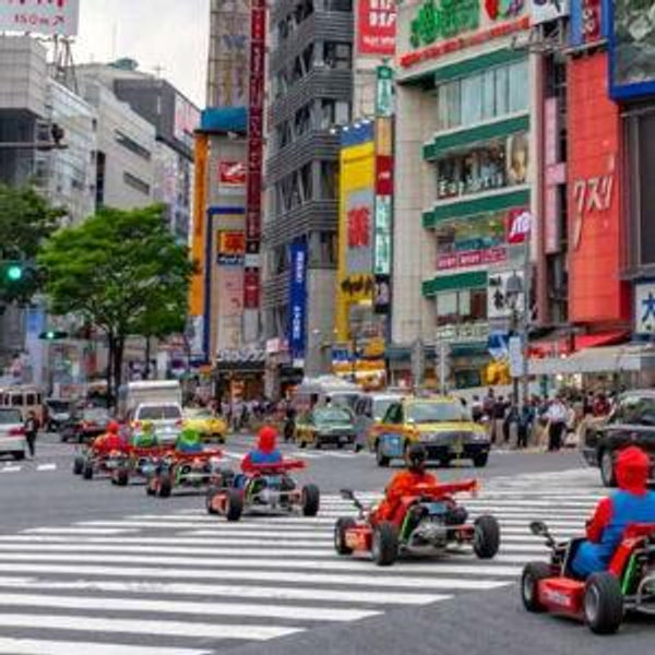 Mario Kart-ing in Tokyo for two