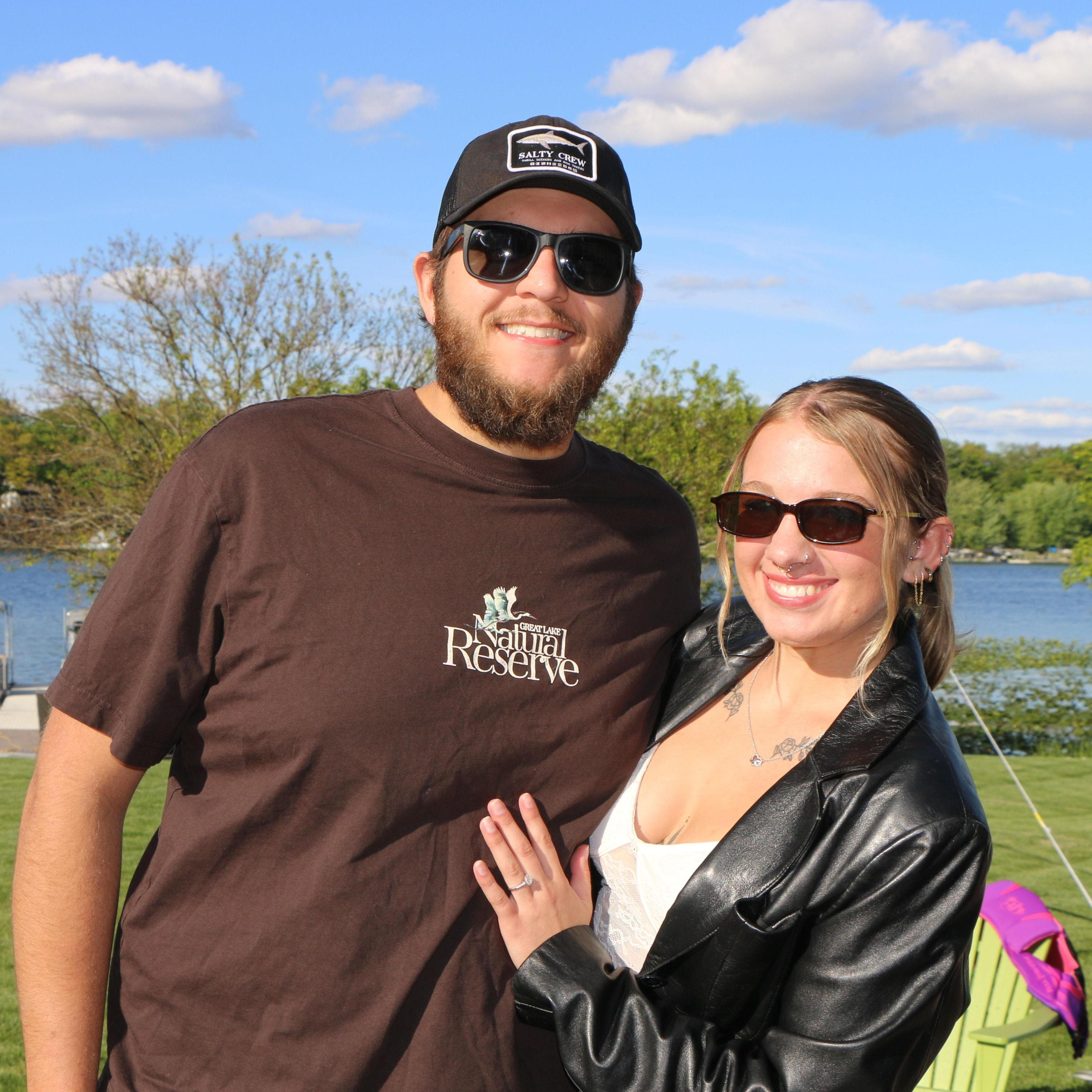 Ethan and Sydney at the lake
