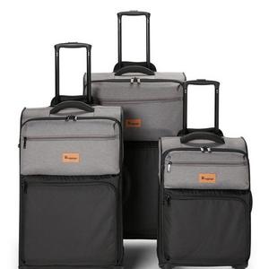 3-Piece Grey & Black DuoTone Upright Spinner Set