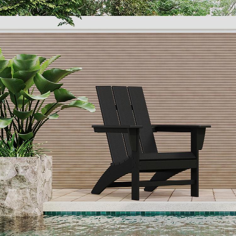 POLYWOOD, Modern Outdoor Adirondack Chair | Zola