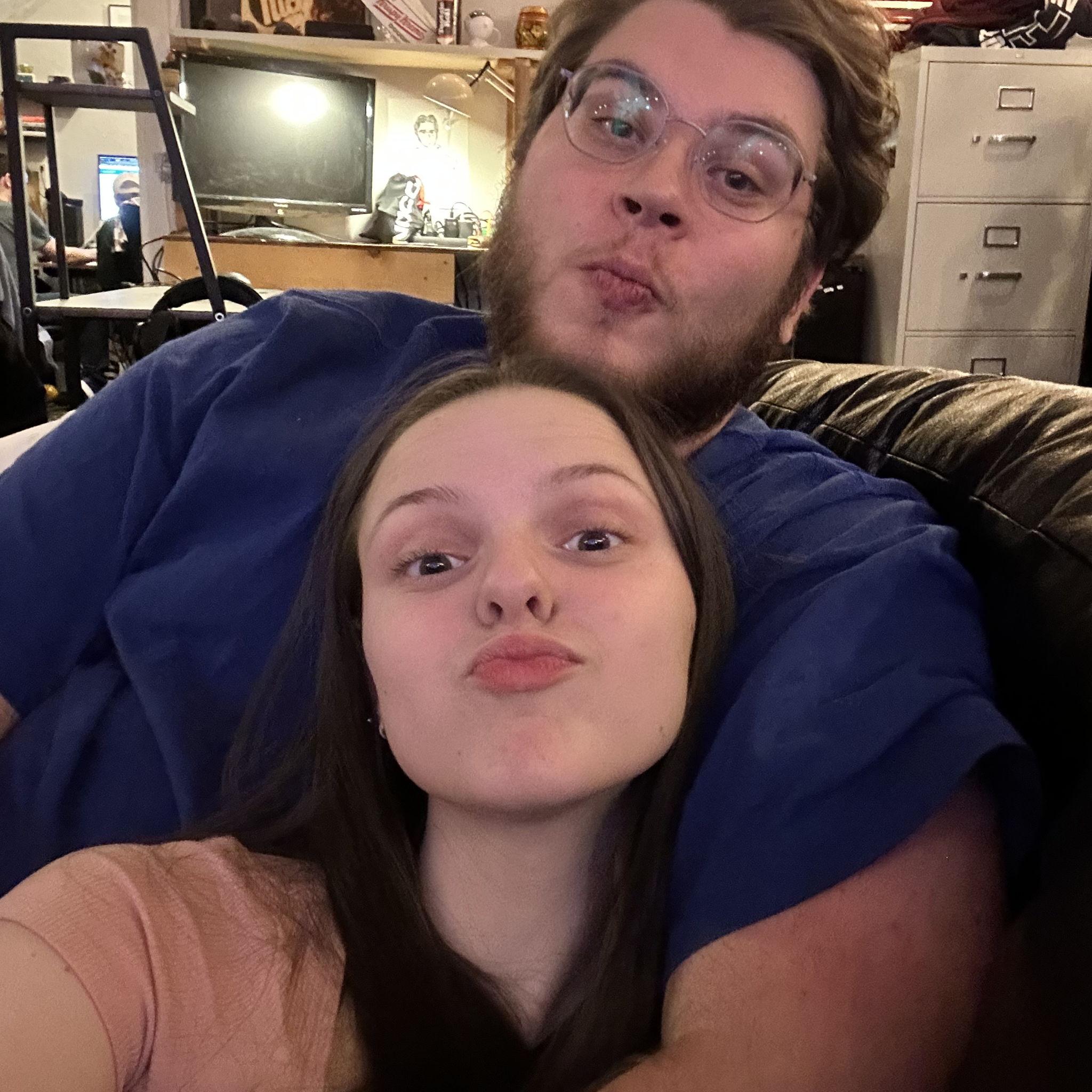 We took this selfie the day we had our first kiss