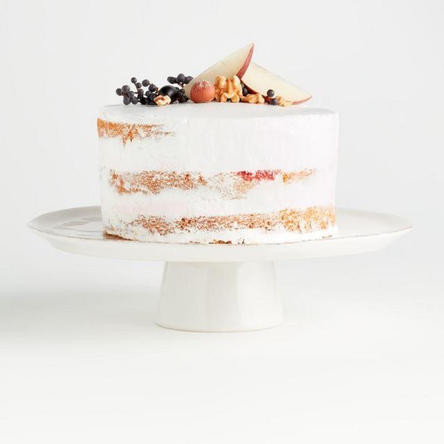 Marin White Large Cake Stand