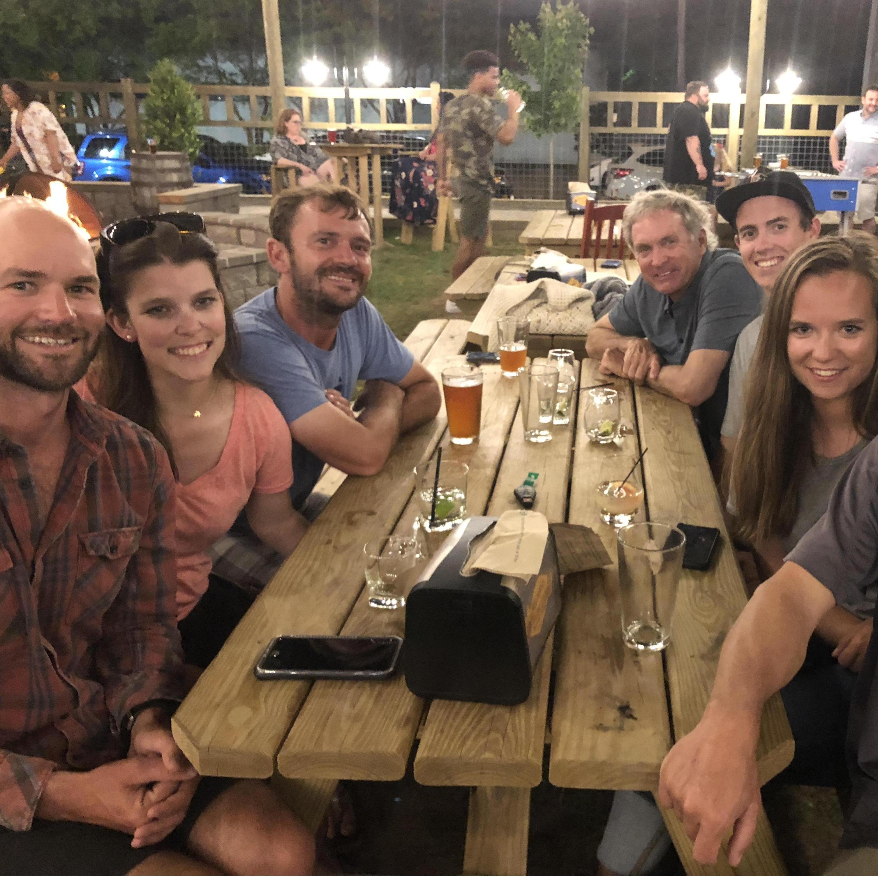 Couldn't fit everyone in this picture, but the end of May/beginning of June 2018 was fun hanging out with our college sailing buddies at Nationals!