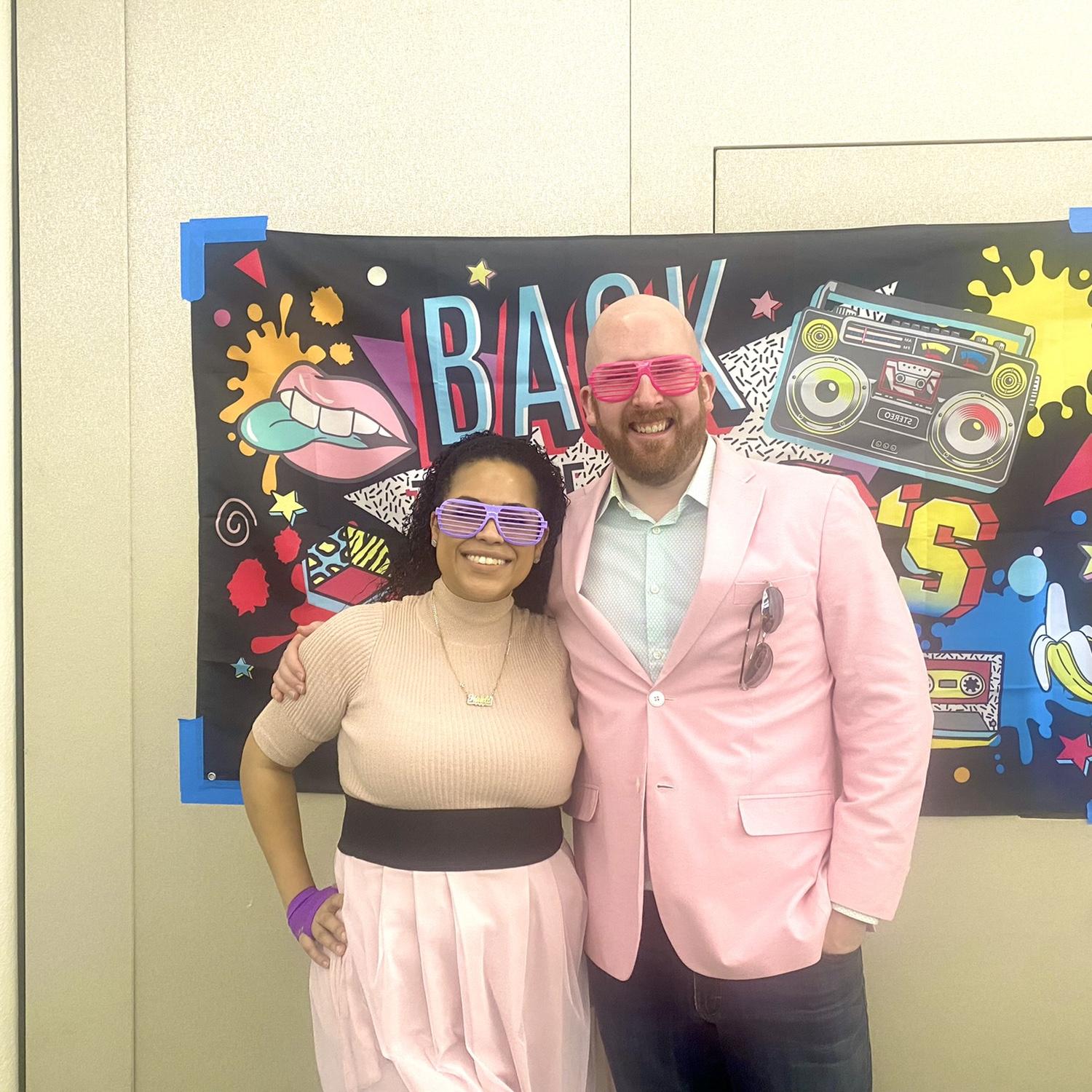 At a friend's 80s-themed birthday