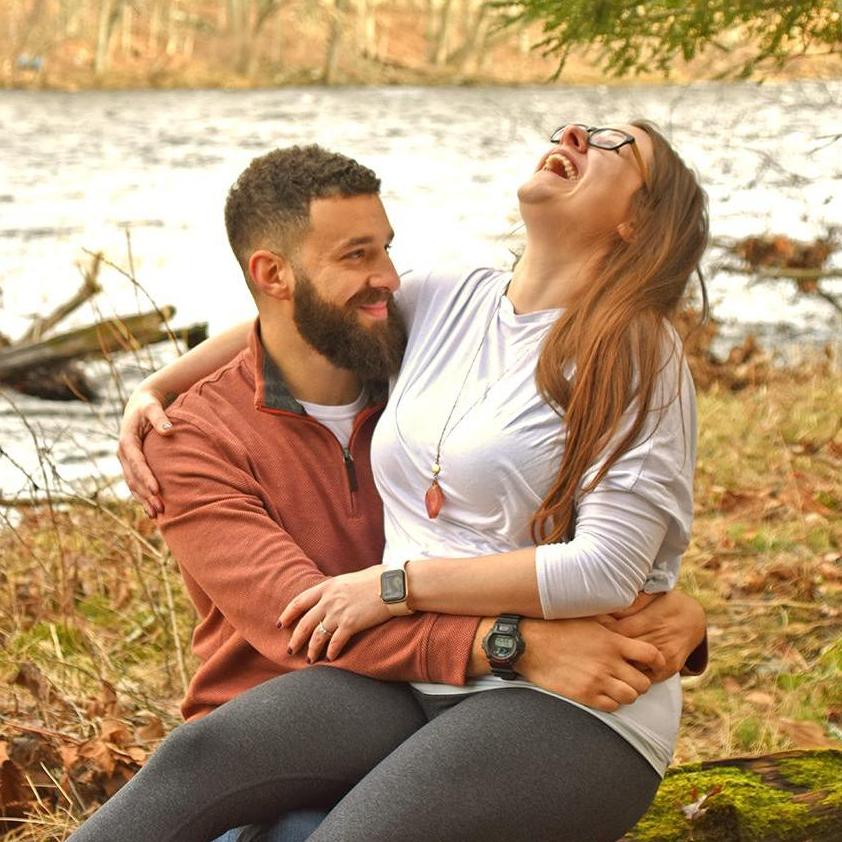 During our engagement shoot at the Sprague Land Preserve in Franklin, CT.