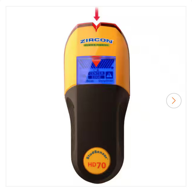 Zircon StudSensor HD70 Stud Finder 66229