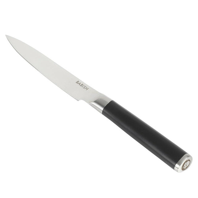 Babish High-Carbon 1.4116 German Steel 5 Inch Full Tang, Forged Utility Kitchen Knife