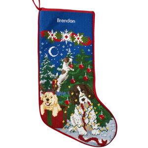 Christmas Needlepoint Stocking