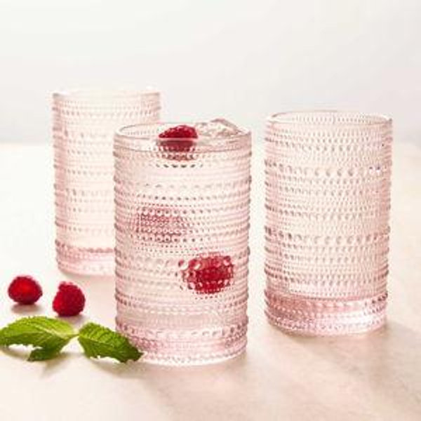Fortessa Jupiter Tall Tumbler (Set of 6) in Dusty Pink