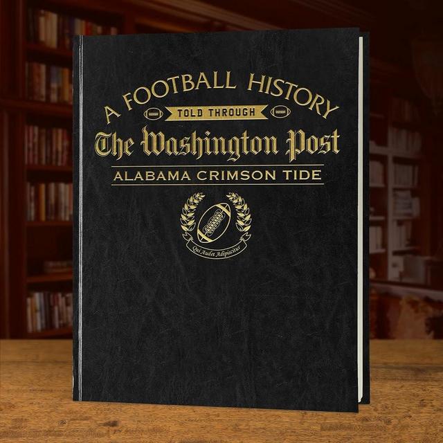 Signature gifts Personalized College Football Newspaper History Book, A3 Large Deluxe Hardcover - College Football Fan, Alumni, Students Keepsake Gift