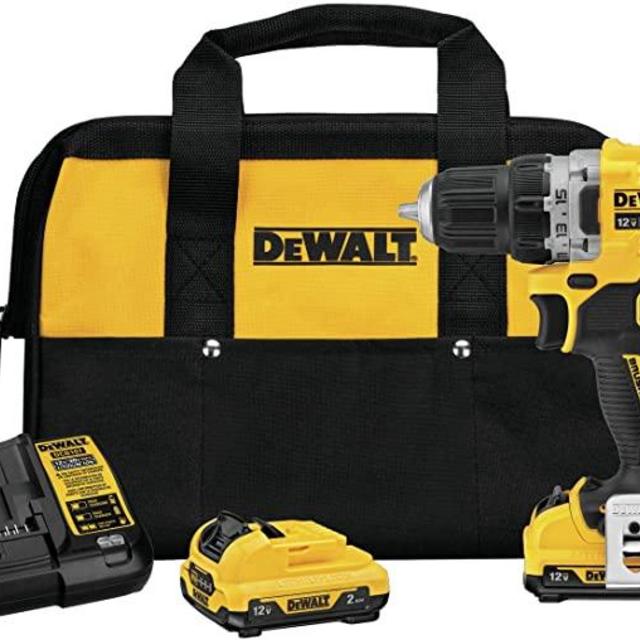 DEWALT XTREME 12V MAX Cordless Drill/Driver Kit, 3/8-Inch (DCD701F2)