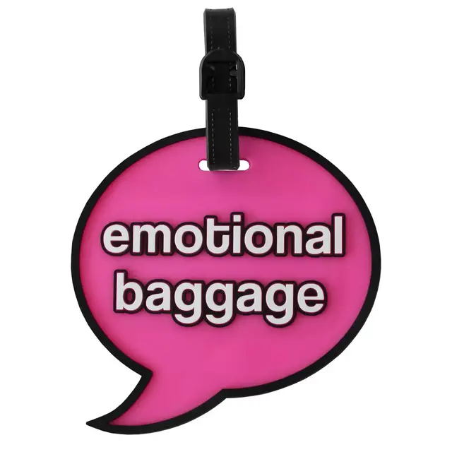 MYTAGALONGS Emotional Luggage Tag in Pink