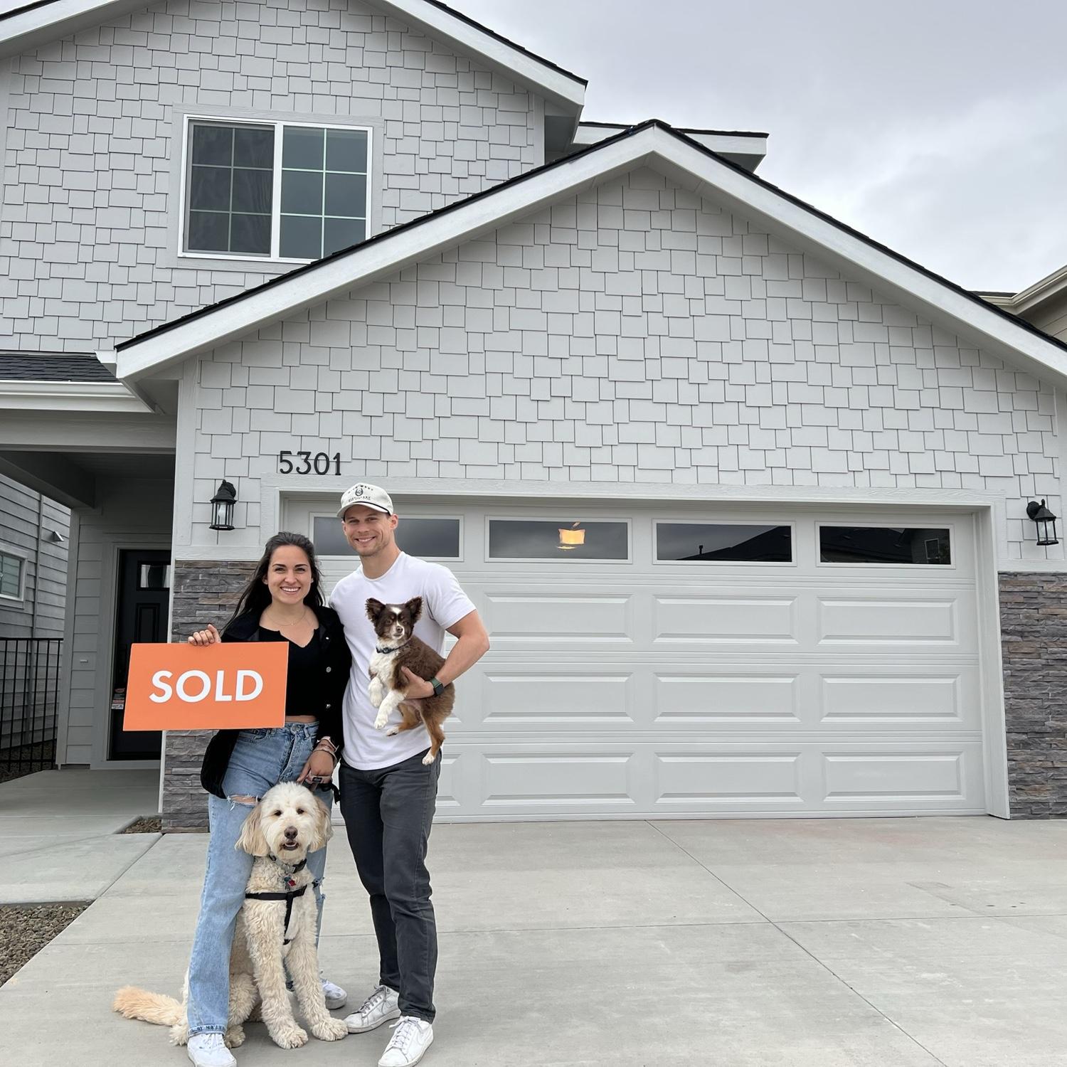 We bought our first house together!
