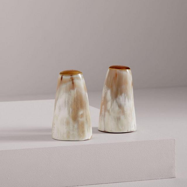 Horn Salt + Pepper Shaker Set