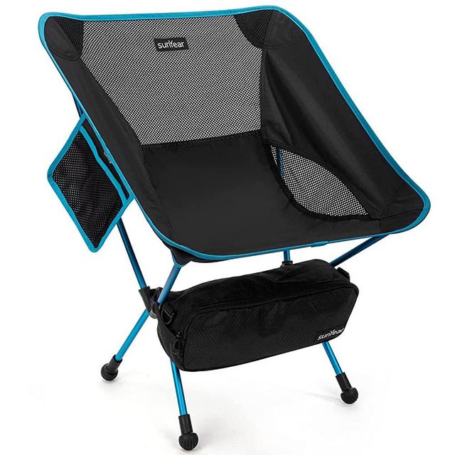 Sunyear Camping Chair Lightweight Portable Folding Backpacking Chairs, Small Compact Collapsible Backpack Camp Chair for Outdoor, Hiking, Picnic