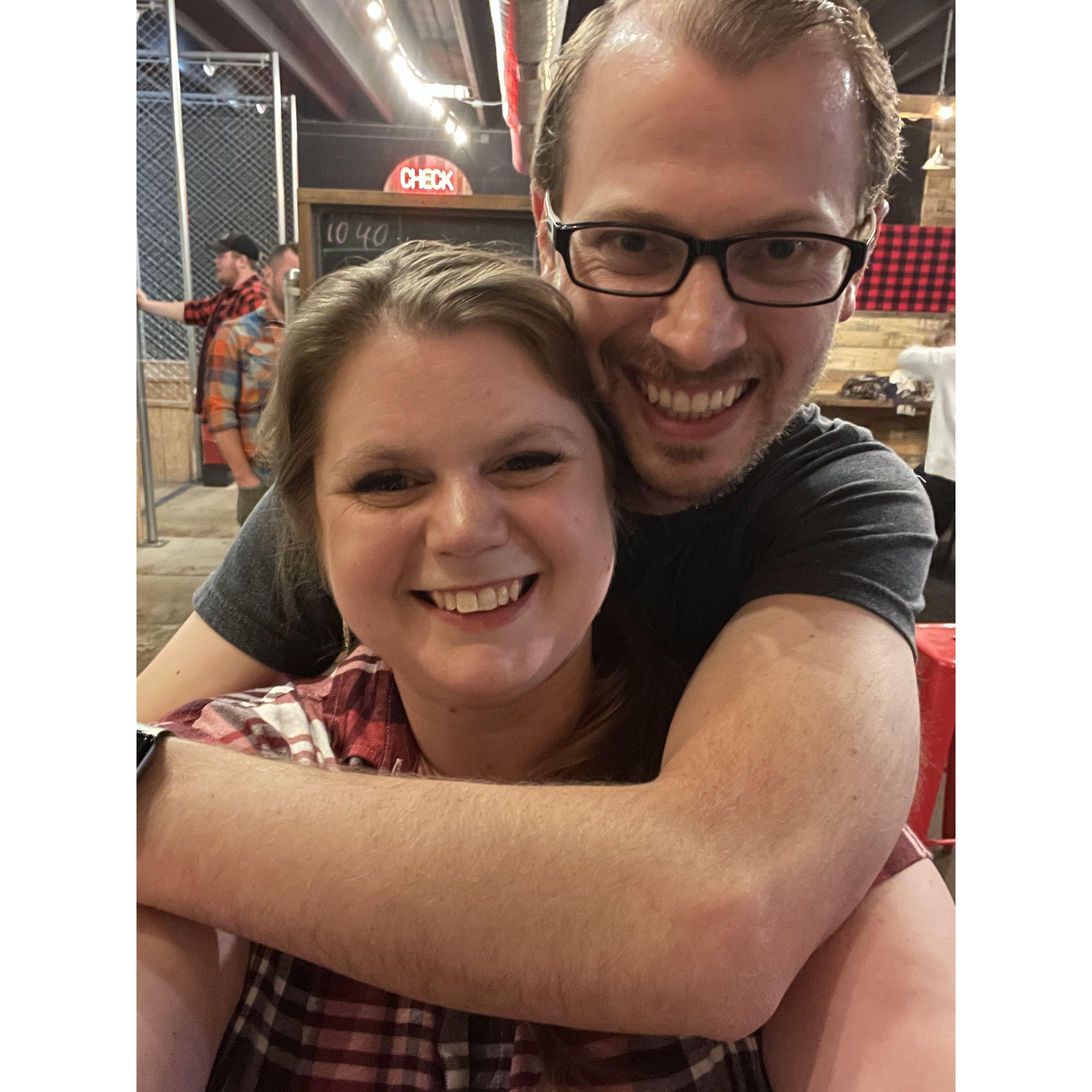 Axe throwing date.