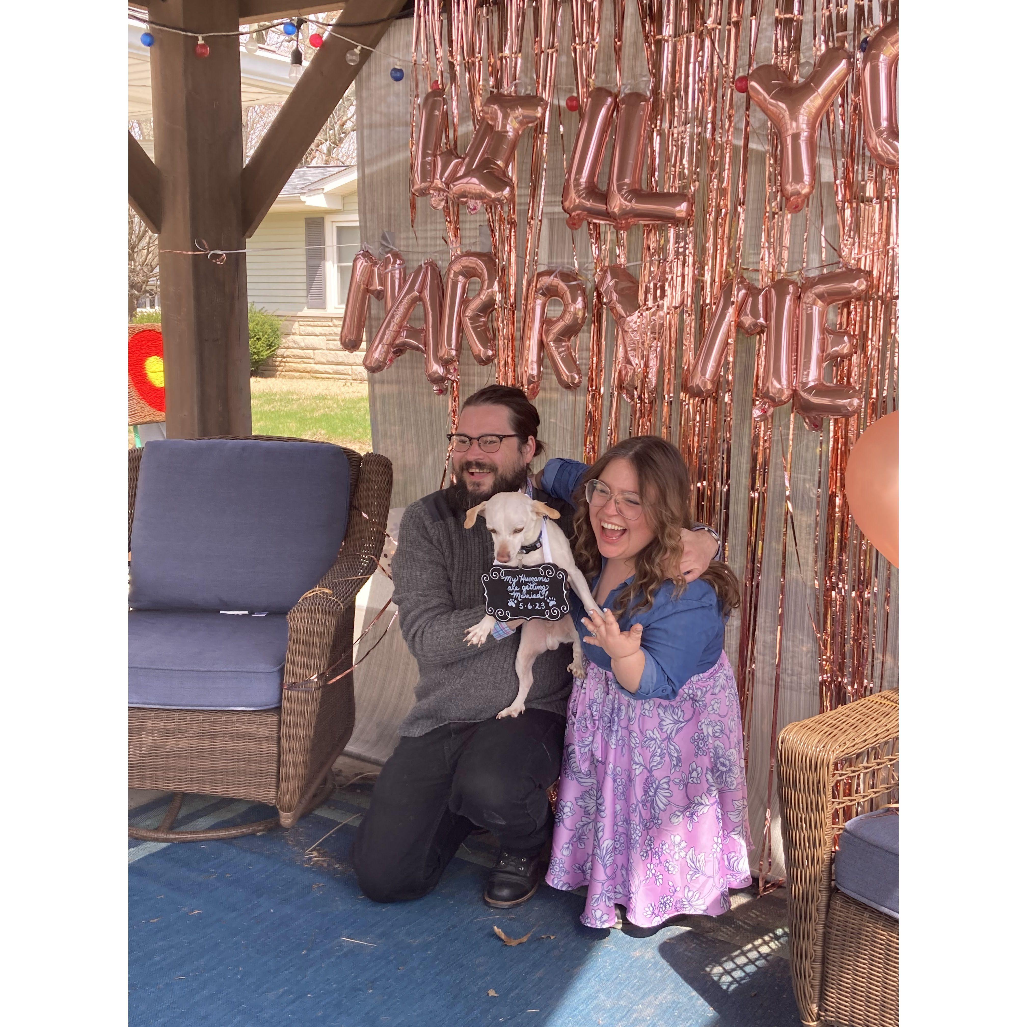 Just engaged!
